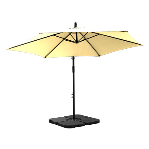 Mountview 3M Outdoor Umbrella Cantilever Grey-1864184442038390785