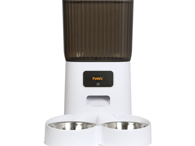 PaWz 5L Automatic Pet Feeder 2 Bowl White-1864184562561716225