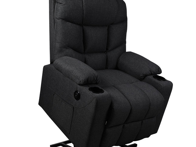 Levede Recliner Chair Electric Lift Black-1975420439211675649