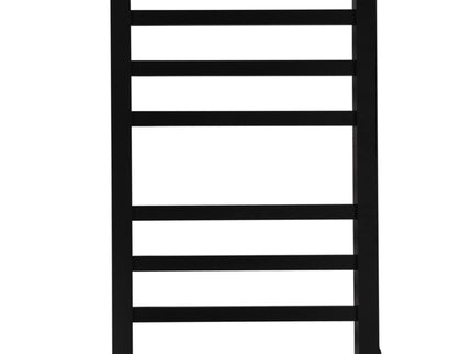 Heated Towel Rail Warmer Rack Wall Mounted Black-1910113122912440321