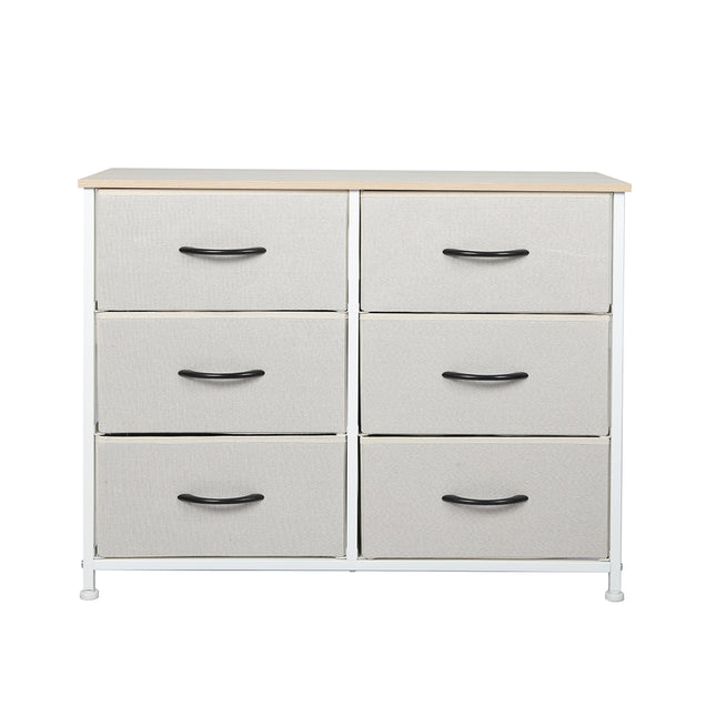 Levede Storage Cabinet Tower Chest Beige-1973194071895838721