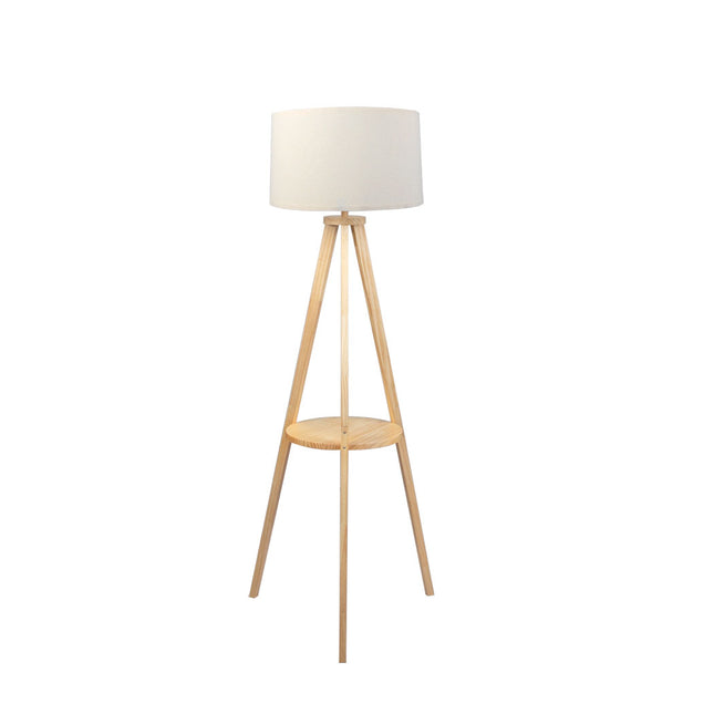 EMITTO Tripod Floor Lamp with Shelf-1973193957479419905