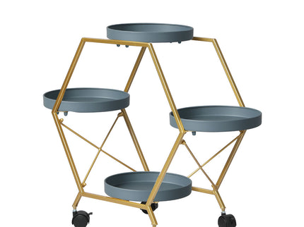 Levede Plant Stand Garden Outdoor Indoor Grey-1864184725065830401