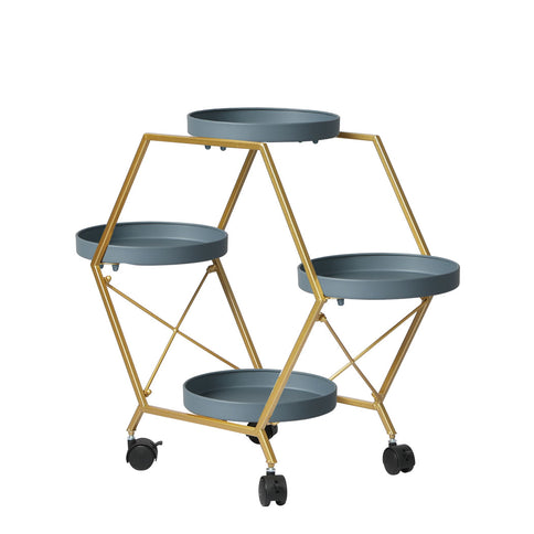 Levede Plant Stand Garden Outdoor Indoor Grey-1864184725065830401