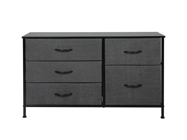 Levede Storage Cabinet Tower Chest Dark Grey-1942353407536926721