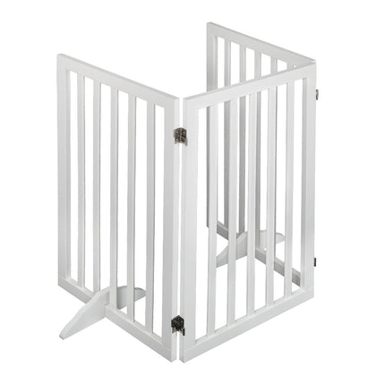 PaWz Wooden Pet Gate Dog Fence Safety White 400x 3MM-1973193642583658497