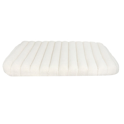 Pawz L Size Orthopedic Dog Bed with Sherpa Plush Removable Cover in White-2029387208699547649