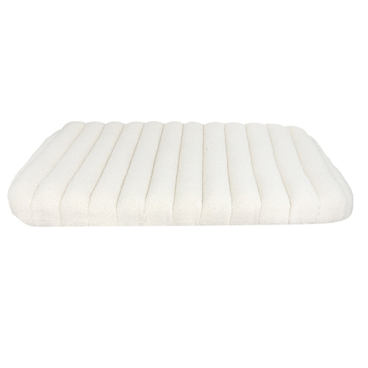 Pawz L Size Orthopedic Dog Bed with Sherpa Plush Removable Cover in White-2029387208699547649