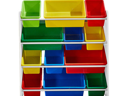 Levede 12Bins Kids Toy Box Bookshelf-1864184634259148801