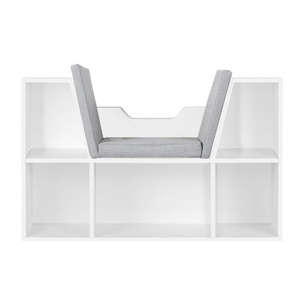 Levede Kids Bookcase Toys Box Shelf White-1975420408001859585
