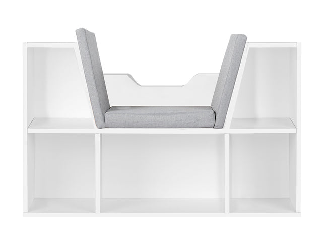 Levede Kids Bookcase Toys Box Shelf White-1975420408001859585