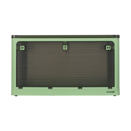 Storage Box Plastic Stackable Container L Green Large-1973193712070692865