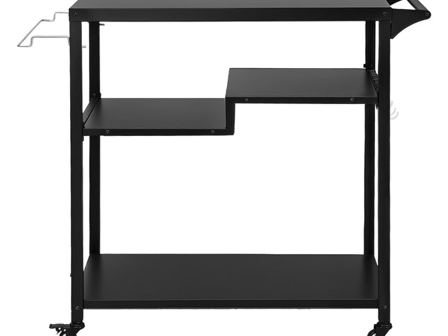 Levede Outdoor Kitchen Cart 3 Tier BBQ Grill Cart Mobile Patio Serving Trolley-2050059021565693953