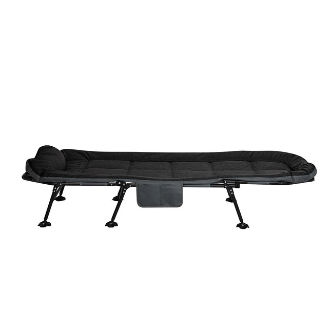Levede Folding Camping Bed Camp Cots Black-1975420323771846657