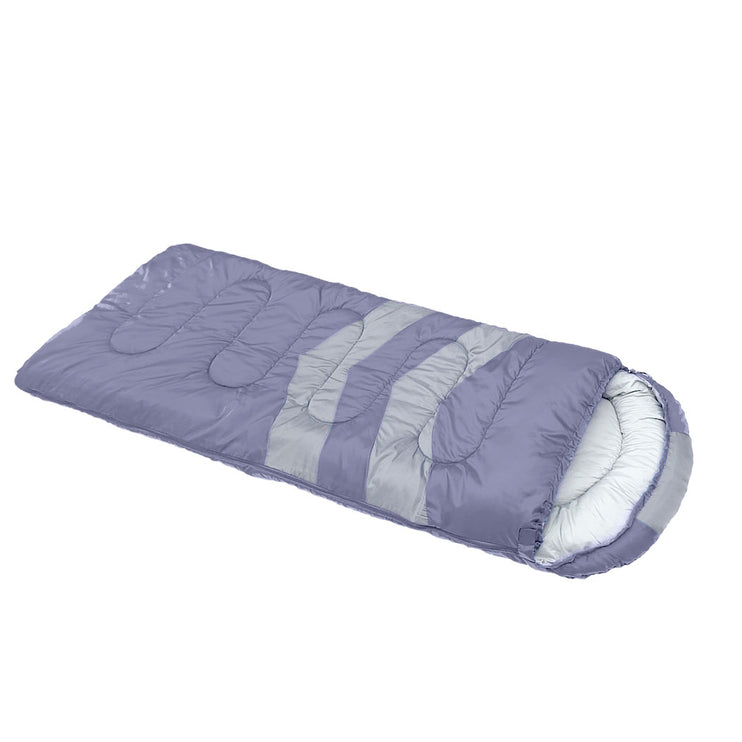 Mountview Single Sleeping Bag Bags Outdoor Grey-1973193763178287105