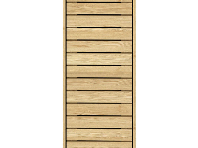Levede Bathroom Storage Cabinet Handleless Wood Floor Shelf Unit Cupboard Oak-2029334090918006785