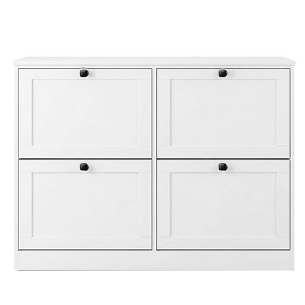 Levede Shoe Cabinet 4 Flip Drawers Vertical Storage Rack Organiser Entryway-2050059010169769985
