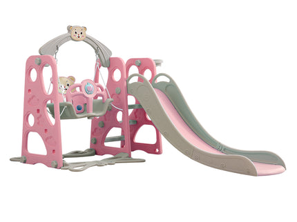 BoPeep Kids Slide Swing Basketball Ring Pink-1831592547819065345