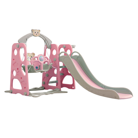 BoPeep Kids Slide Swing Basketball Ring Pink-1831592547819065345