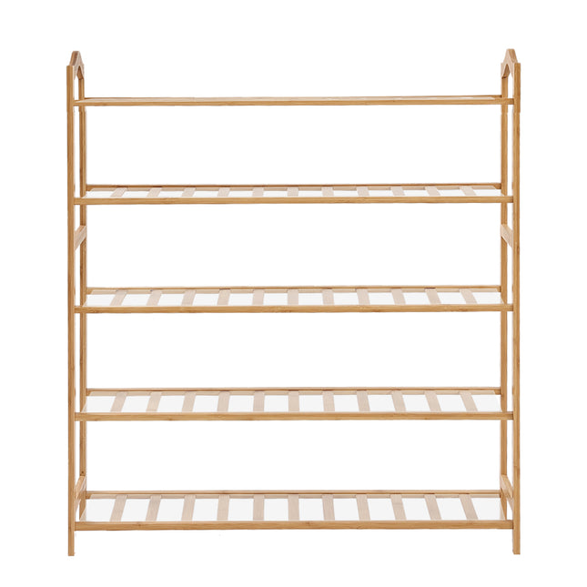 Levede Bamboo Shoe Rack Storage Wooden-1975420510481289217
