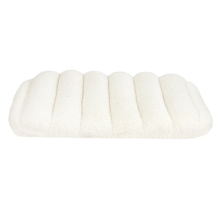 Pawz S Size Orthopedic Dog Bed with Sherpa Plush Removable Cover in White-2018816662094090241