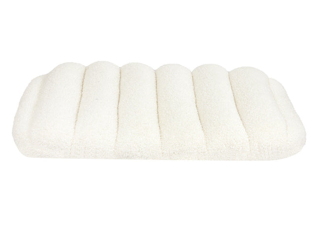 Pawz S Size Orthopedic Dog Bed with Sherpa Plush Removable Cover in White-2018816662094090241