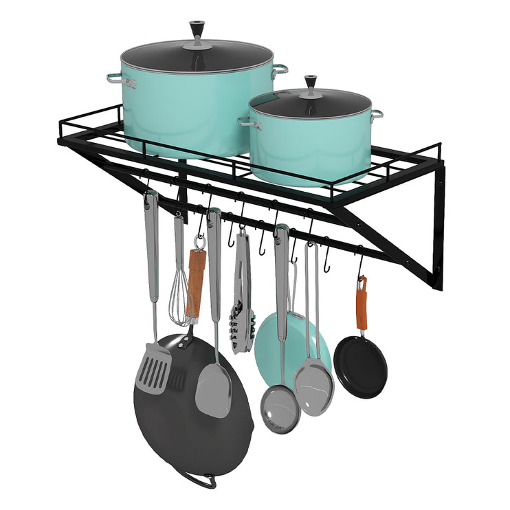 Toque Wall Mounted Pot Pan Rack Multipurpose  Holder-2011971113319534593