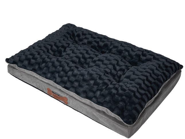 Dog Calming Bed Warm Soft Plush Comfy S Grey Small-1973193641186955265
