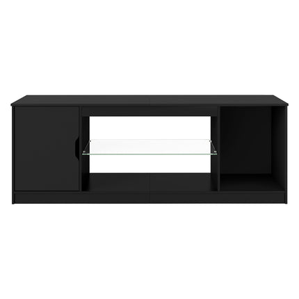 Levede TV Stand Storage with LED 140cm Black-2011971130793005057
