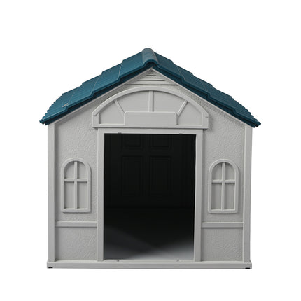 PaWz Dog Kennel Outdoor Indoor Pet Plastic L Blue-1973193644940857345