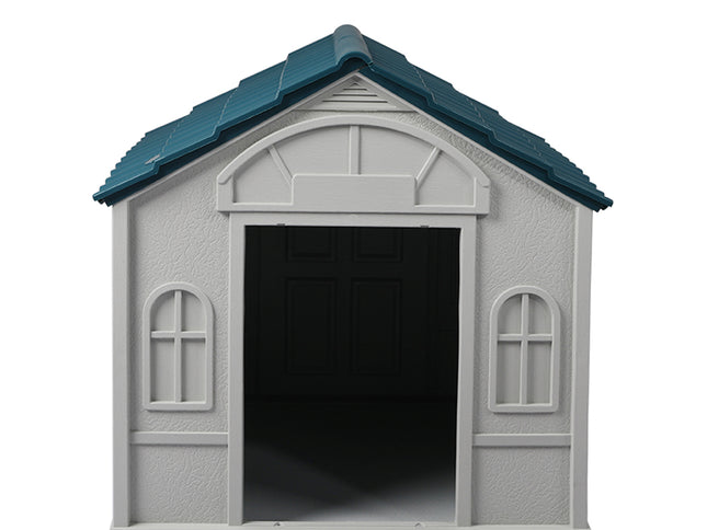 PaWz Dog Kennel Outdoor Indoor Pet Plastic L Blue-1973193644940857345