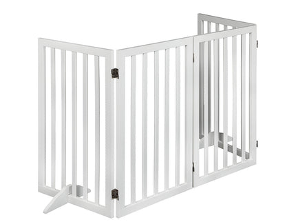 PaWz Wooden Pet Gate Dog Fence Safety White 800x 3MM-1864184510434906113