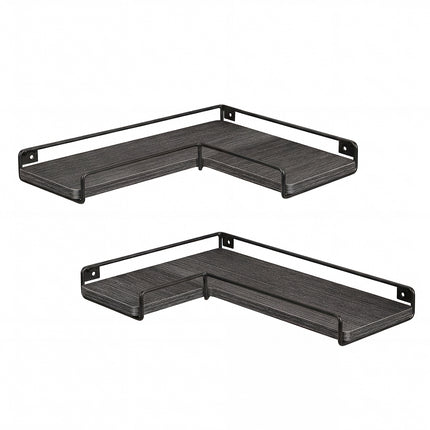 Levede Floating Shelves 2Pcs DIY Corner Wall Shelf Storage Display Rack Bedroom-2050059024489123841