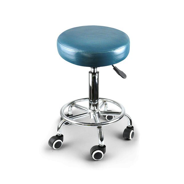 Levede 2x Barstool Swivel Salon Hairdressing Teal-1975420407662120961