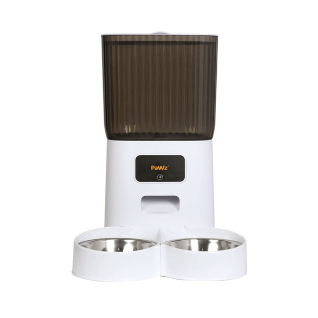 PaWz 5L Automatic Pet Feeder 2 Bowl White-1954802575639449601