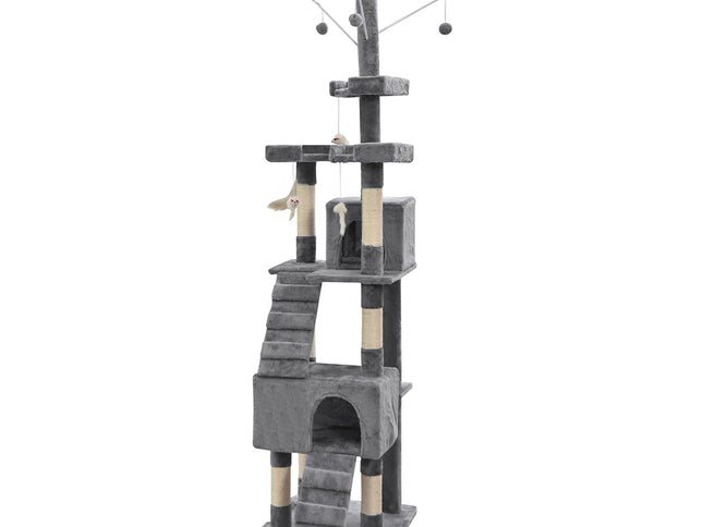 PaWz Cat Tree Scratching Post Scratcher Grey-1973193908397674497
