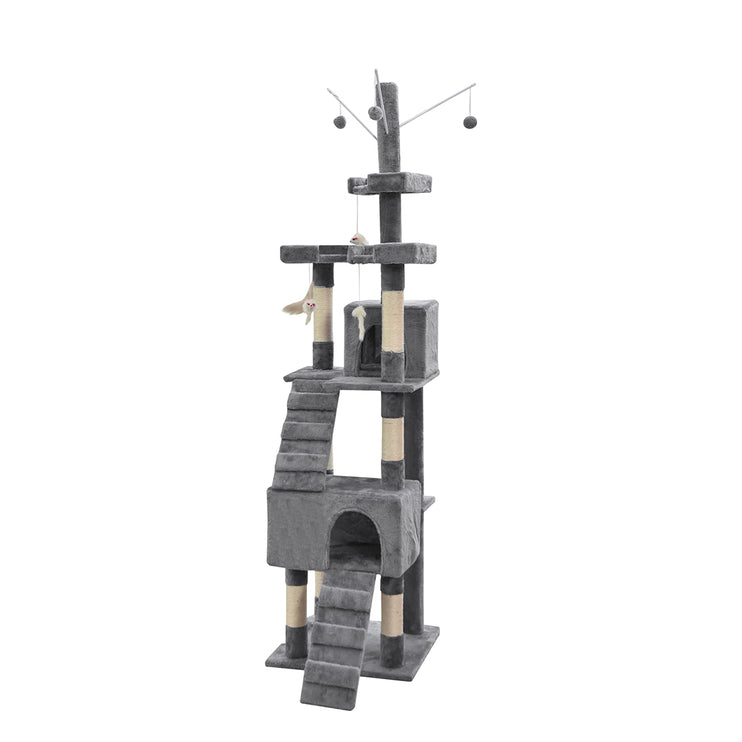 PaWz Cat Tree Scratching Post Scratcher Grey-1973193908397674497