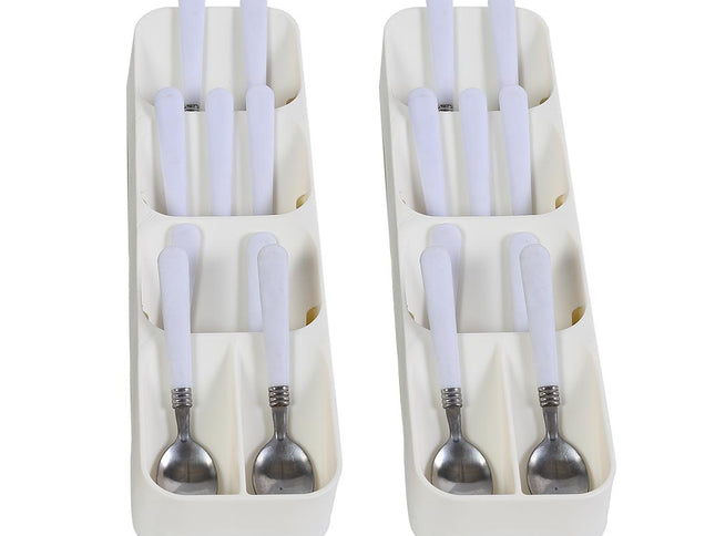 2x Cutlery Organiser Drying Tray Kitchen-1864184352276090881