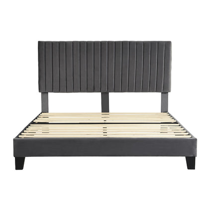 Levede Bed Frame Queen Size Mattress Grey-1975420520312737793