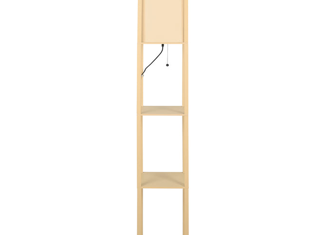 EMITTO Floor Lamp LED Storage Shelf Khaki-1973193956544090113
