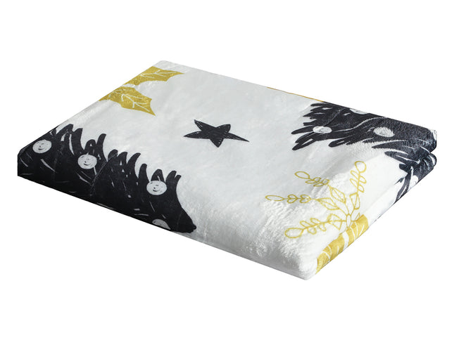 Santaco Throw Blanket Xmas Double Sided White Single-1864184745781497857