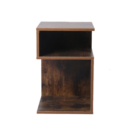 Levede 2x Bedside Tables Wood Side End Oak-1864184439047852033