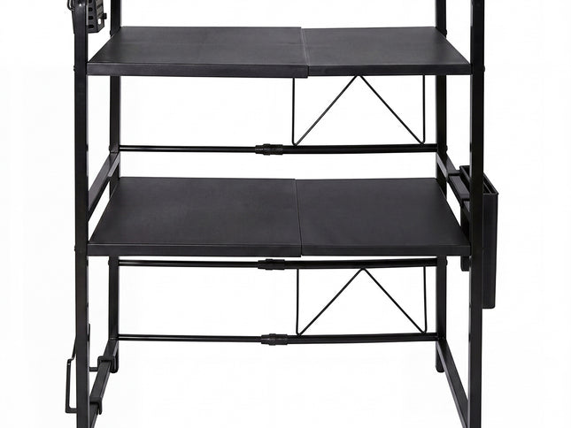 Toque Microwave Shelf 3 Tier  Adjustable Extendable Kitchen Storage Rack Stand-2061251871129079809