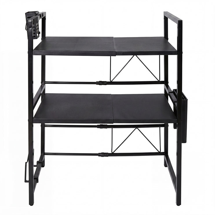 Toque Microwave Shelf 3 Tier  Adjustable Extendable Kitchen Storage Rack Stand-2061251871129079809