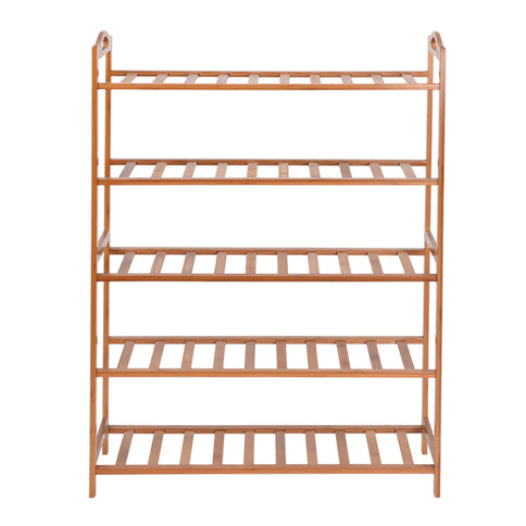 Levede 2x Bamboo Shoe Rack Shoes Organizer-1919892878436470785