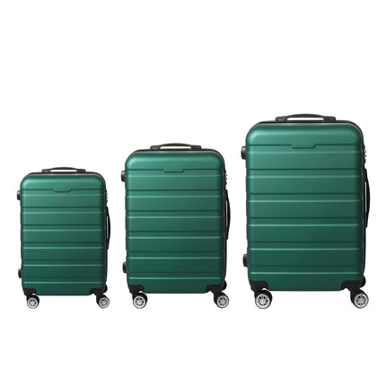 Slimbridge 3PC Luggage sets Suitcase Green-1973193942669332481