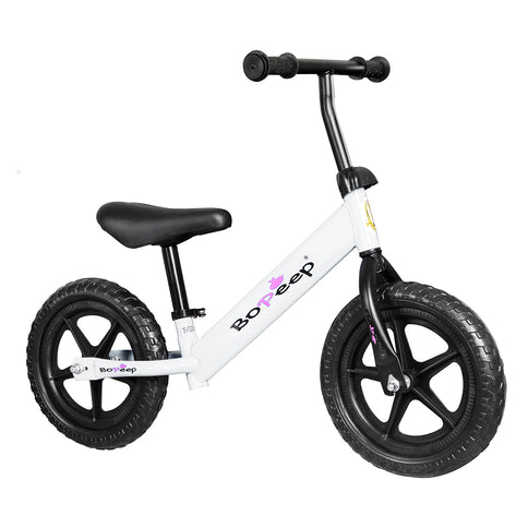 BoPeep Kids Balance Bike Ride On Toys White-1910113160497598465