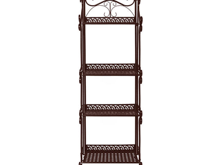 Levede Plant Stand 4 Tiers Outdoor Indoor Bronze-1864184722024960001