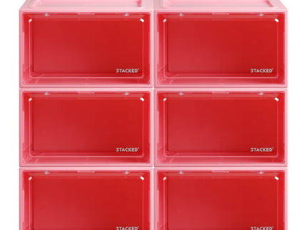 Stacked Sneaker Display Case 6x Shoe Pink-1864184616697597953