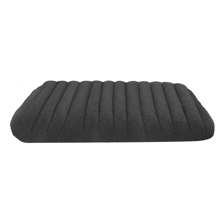 Pawz L Size Orthopedic Dog Bed with Sherpa Plush Removable Cover in Grey-2018816704137793537
